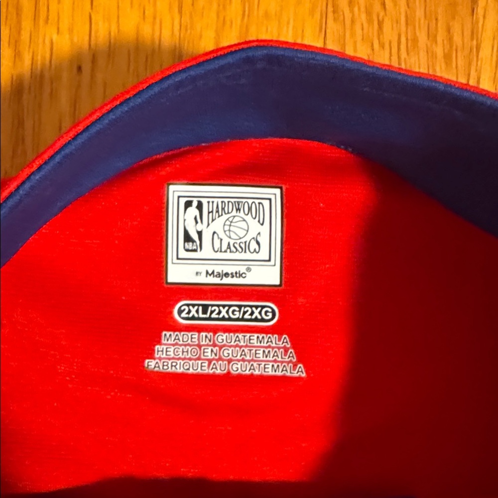 PHILADELPHIA 76ers SIXERS HARDWOOD CLASSICS by Majestic 1/4 Zip Men’s XXL - Picture 2 of 9